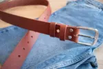 Ремень Простой (коричневый) — изображение 2