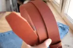 Ремень Простой (коричневый) — изображение 3